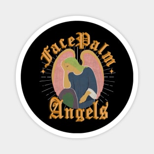 Facepalm Angels Orange Magnet